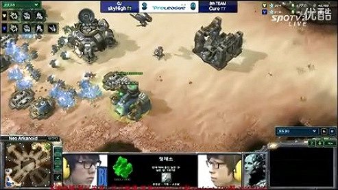 StarCraft2 3.5SPL R3 CJ.SkyHigh vs T8.Cure-TvT 4-评级A 2013 
